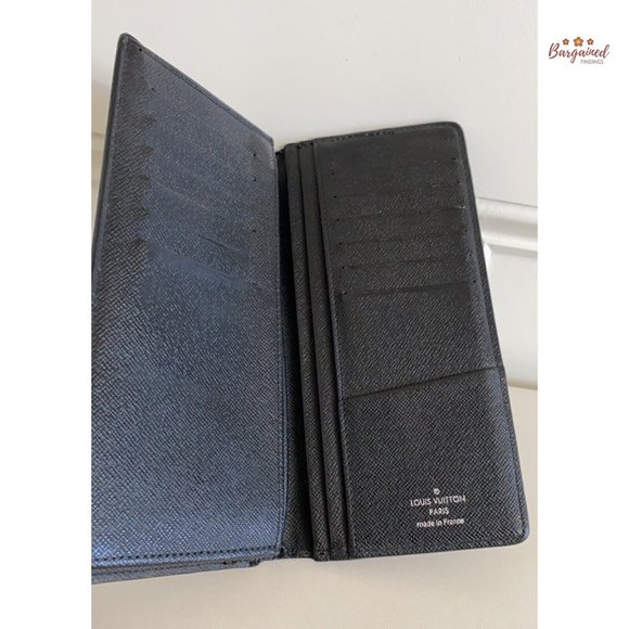 Authentic Louis Vuitton Damier Graphite Coated Canvas Leather Brazza Wallet 2012 - Picture 9 of 12